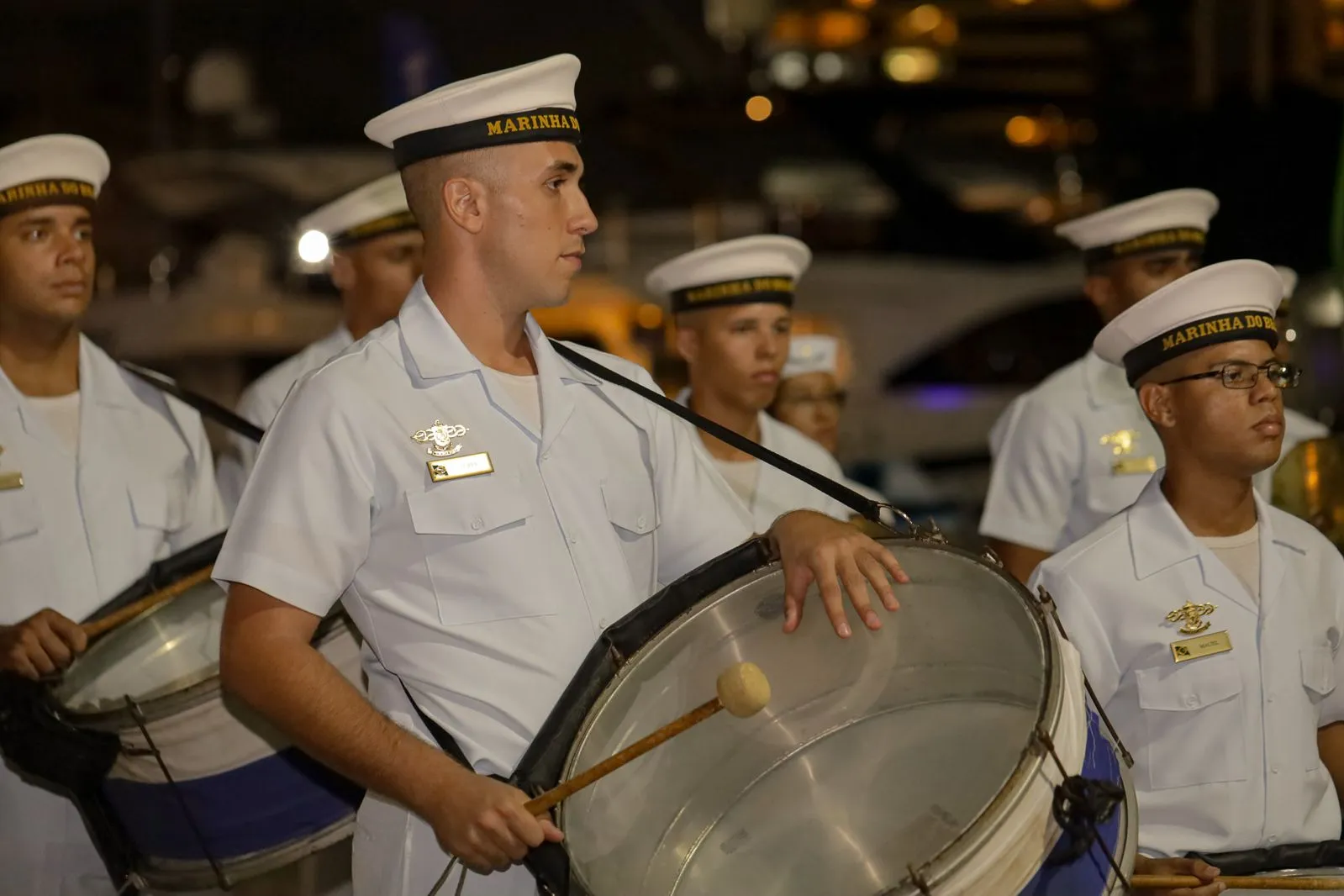 A banda da Marinha na noite oficial